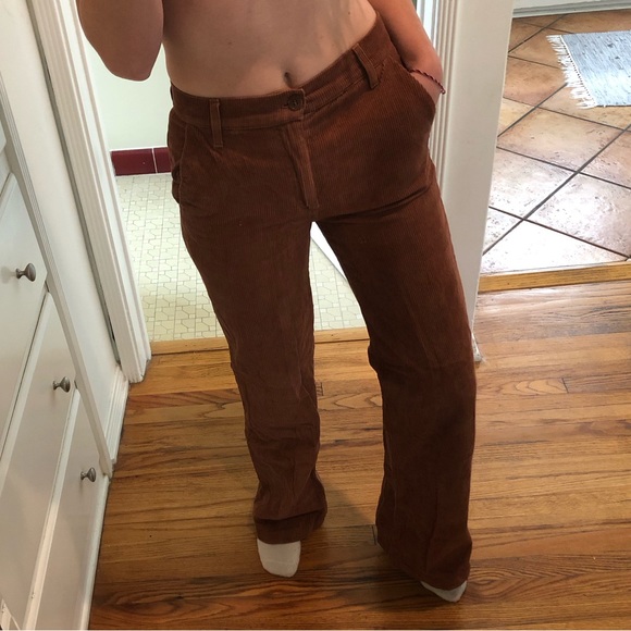 Reformation Dillon corduroy brown pant sz 27 - Picture 4 of 8